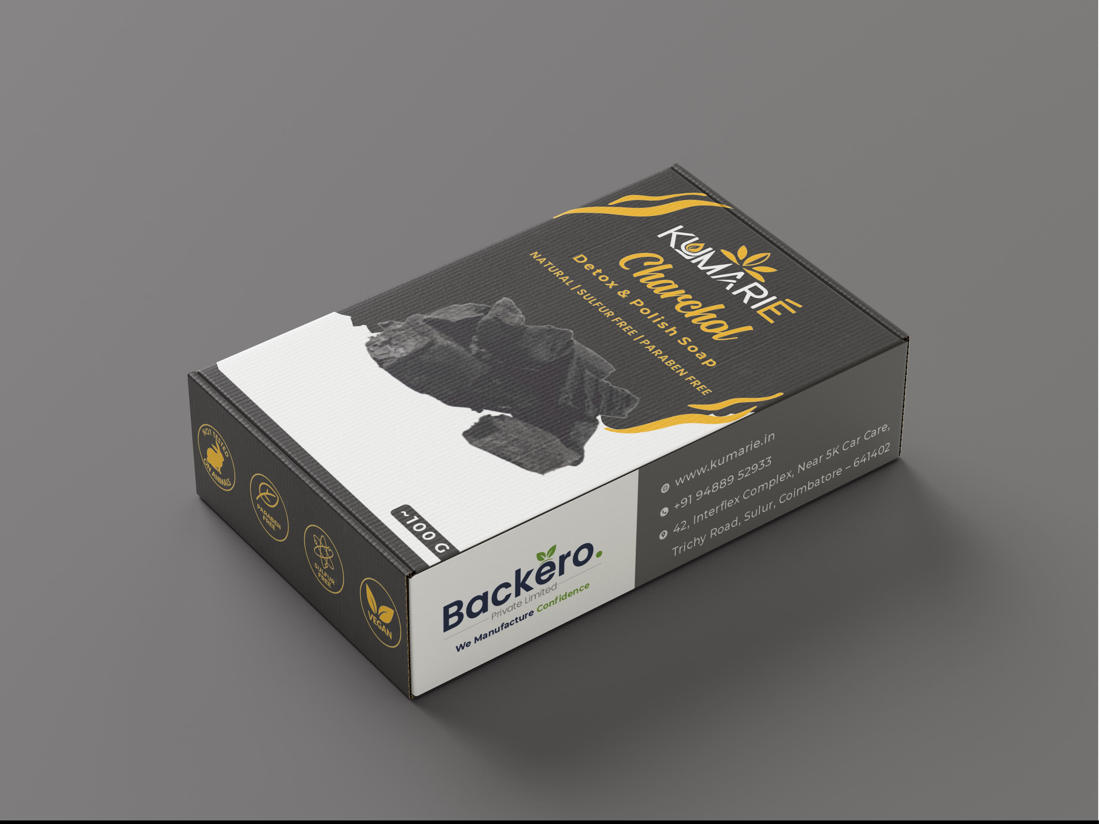 Charcoal Detox & Polish Soap — Packaging