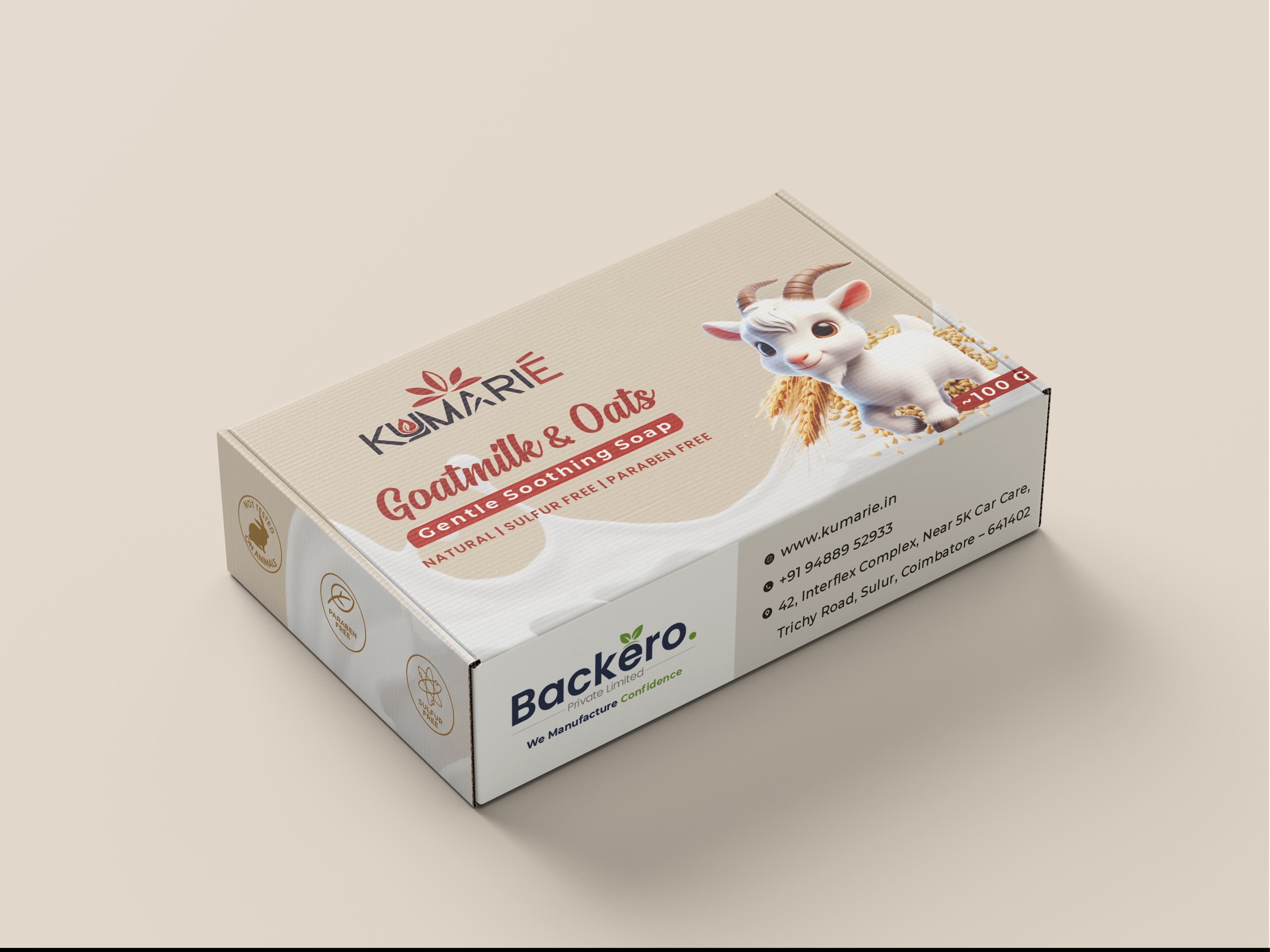 Goatmilk & Oats Gentle Soothing Soap — Packaging