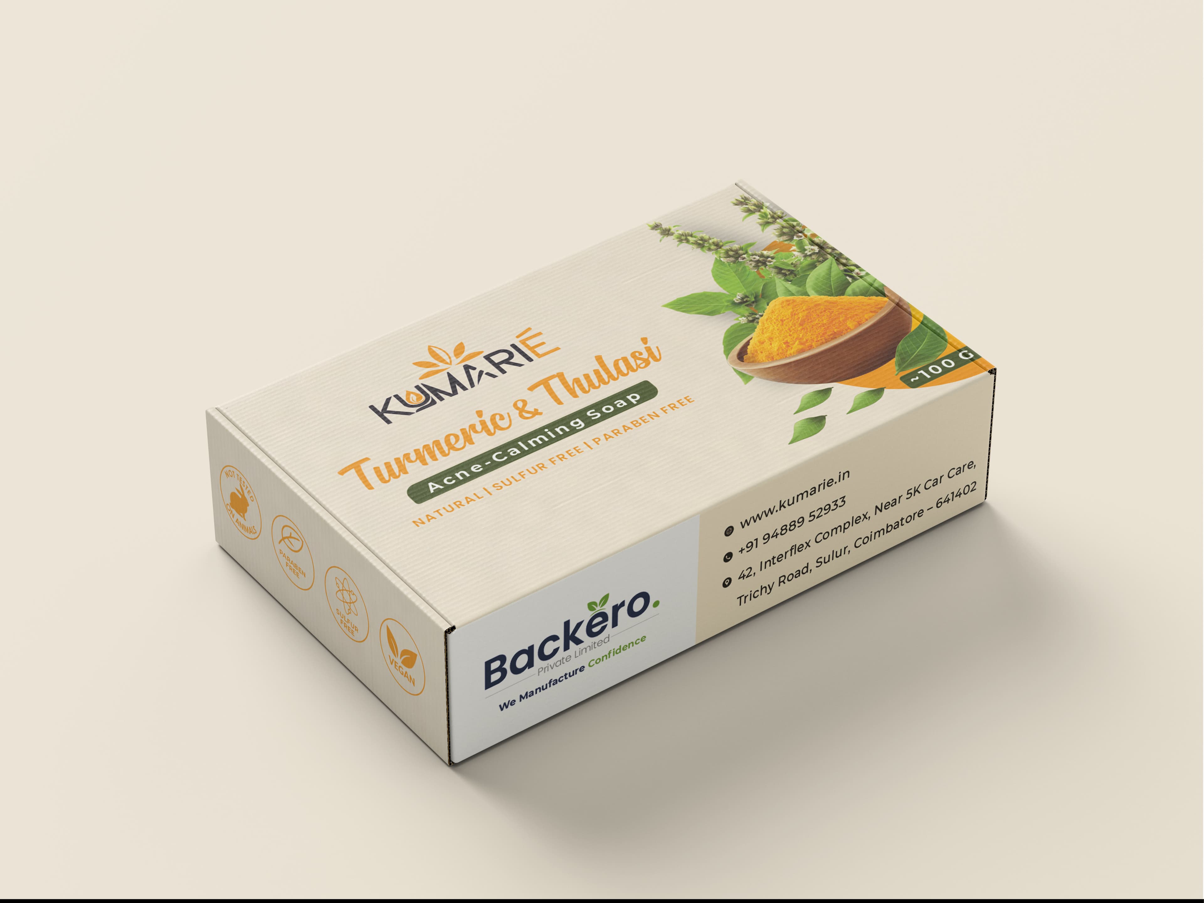 Turmeric & Thulasi Acne-Calming Soap